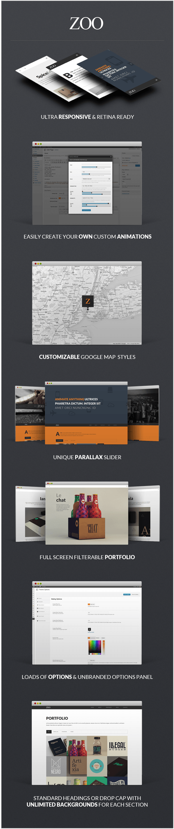 Zoo - Responsive One Page Parallax Theme - 3